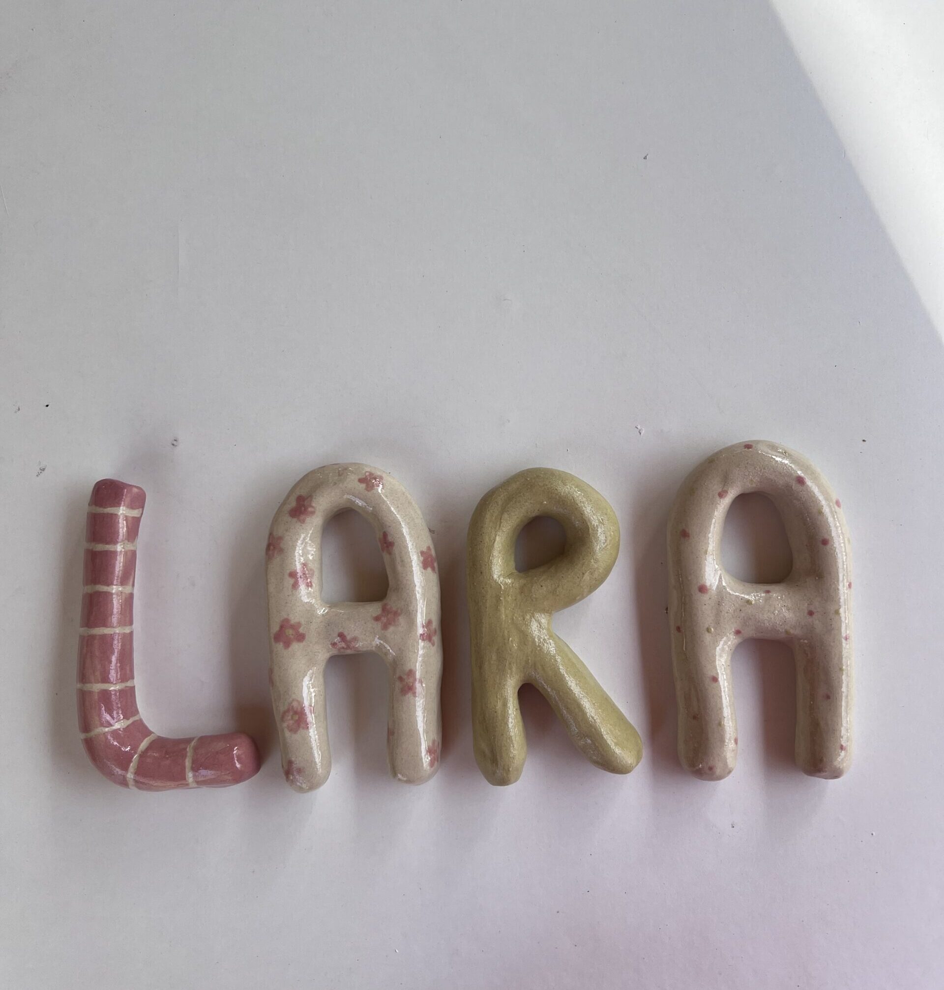 Lletres nom en ceràmica